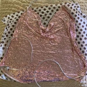 Whiting and Davis original chainmail halter top
